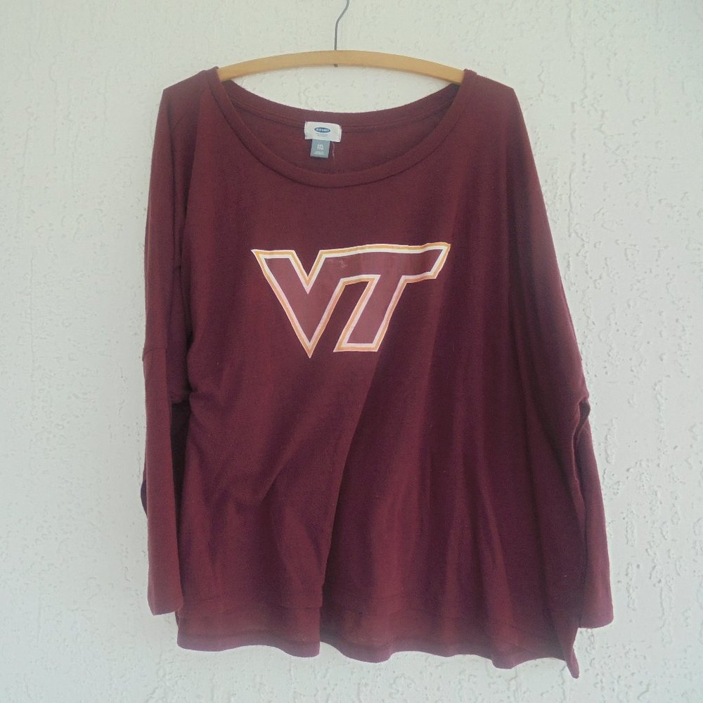 Old Navy Virginia Tech "Hokie" Long Sleeve T XXL
